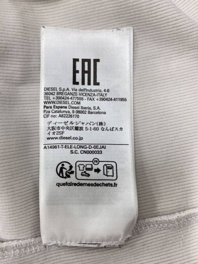 商品画像：Tシャツ/M/コットン/ホワイト/無地/A14961 5