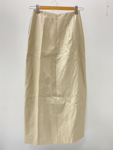商品画像：23AW/ロングスカート/S/フェイクレザー/ベージュ/無地/1223421102-0 2