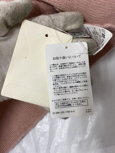 商品画像：ニット・セーター(厚手)/--/ウール/ピンク/無地/23-080-220-7760-4-0 8