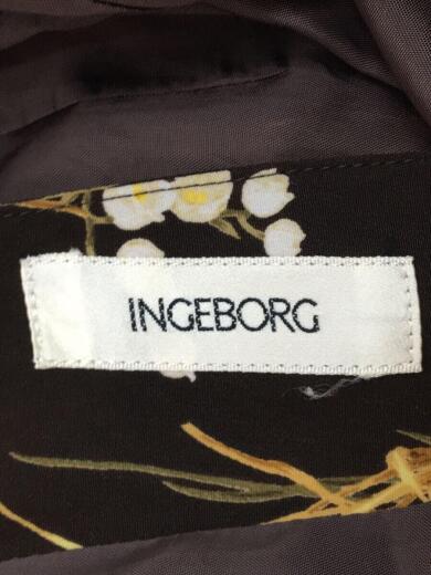 画像：INGEBORGスカート/FREE/ポリエステル/BRW/花柄/巻き/プリーツ4