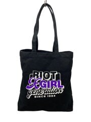 DOUBLE LOGO CANVAS　トートバッグ/キャンバス/BLK/プリント