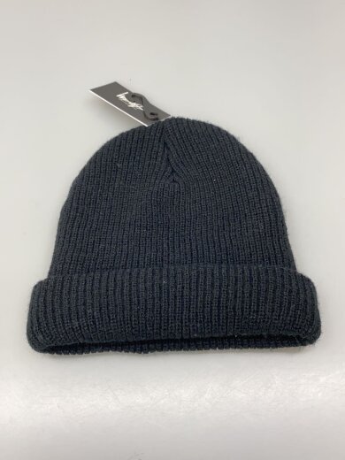 商品画像：ニットキャップ/--/アクリル/BLK/無地/メンズ/132858 2