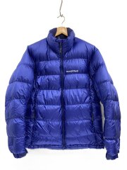 アルパインダウン ジャケット/M/ナイロン/BLU/無地