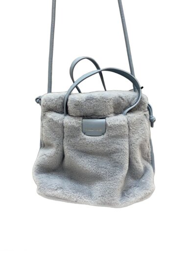 商品画像：ファー巾着バッグ/ショルダーバッグ/ファー/BLU/無地/SA1720AW78958 1