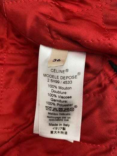 商品画像：フィービー期/シープスキンシングルライダースジャケット/36/羊革/BLK/無地/5H99/4533 4