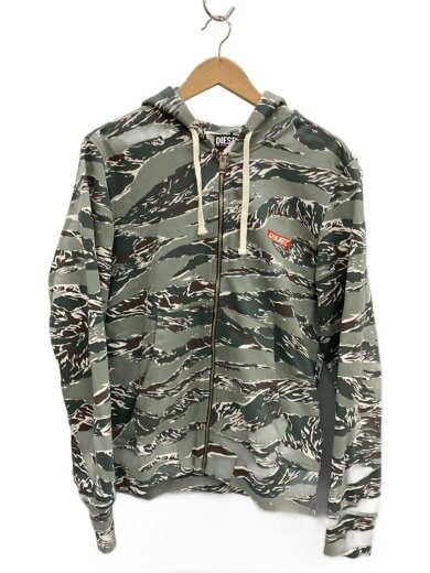 商品画像：ジップパーカー/--/コットン/KHK/カモフラ/a06885 1