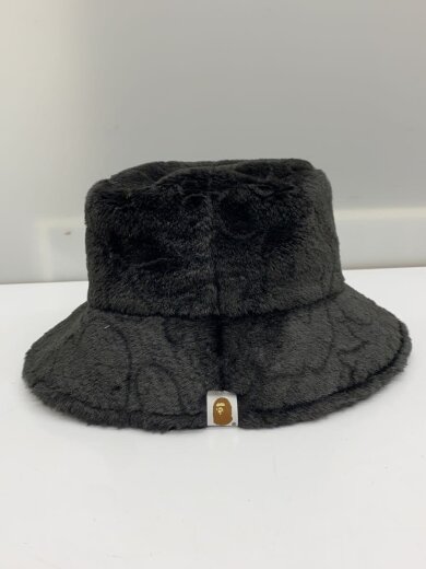 商品画像：APE型押し総柄フリースハット/M/アクリル/BLK/無地/メンズ/001htk801001m 2