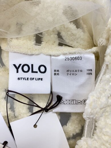 商品画像：YOLO　クロシェニットレースベスト/トップス/--/ポリエステル/IVO/2530603// 3