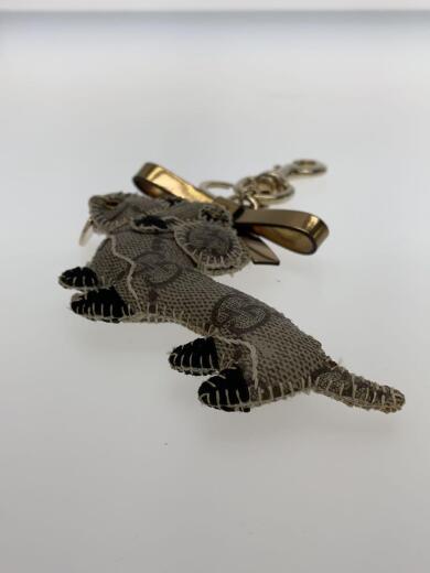 画像：GUCCIグッチョリ/ダックスフンドキーホルダー/BEG/総柄/レディース4