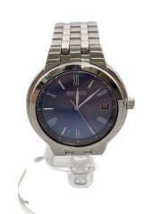 ソーラー腕時計/アナログ/NVY/SLV/7B62-0AA0