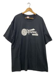 24SS_レコードロゴプリントTシャツ/XXL/コットン/BLK