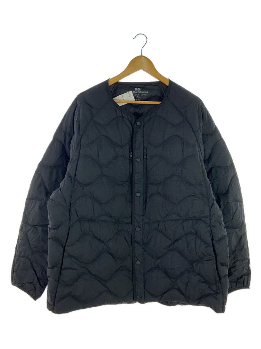 UNIQLO × WHITE MOUNTAINEERING / ダウンジャケット/3L/ナイロン/ブラック/無地/01-31-1F074A