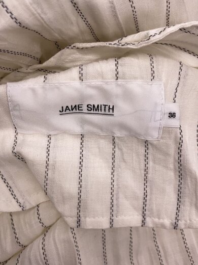 画像：JANE SMITHシャツワンピース/36/--/WHT/ストライプ/21SOP-＃704L3