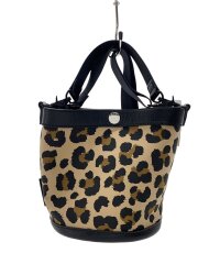 ANNAN BUCKET/2WAY/ショルダーバッグ/--/BLK/レオパード