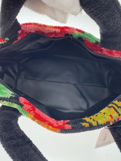 商品画像：ハンドバッグ/--/BLK/花柄 6