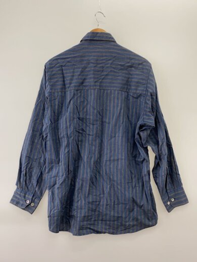 商品画像：香港製/長袖シャツ/S/コットン/NVY/ストライプ 2