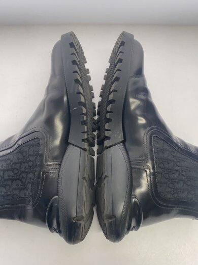 商品画像：レザーオブリークサイドゴアブーツ/42/BLK/レザー/踵すり減り考慮 7