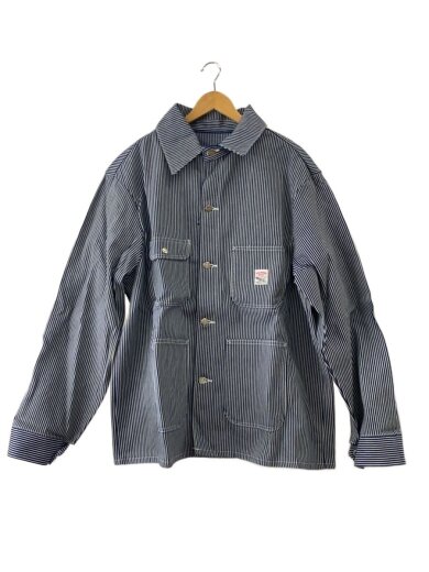 画像：POINTERカバーオール/XL/デニム/IDG/ストライプ/アメリカ製/USA製1