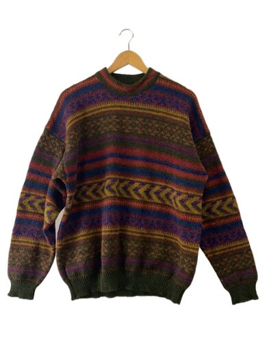 画像：LANDS ENDニット・セーター(厚手)/M/ウール/マルチカラー/無地1