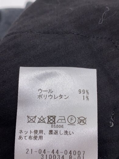 商品画像：ライトフラノストレッチ タックイージーパンツ/46/ウール/GRY/無地/21-04-44-04007 5