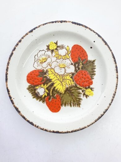 商品画像：ストロベリーディナープレート/18cm/5点セット/WHT 2