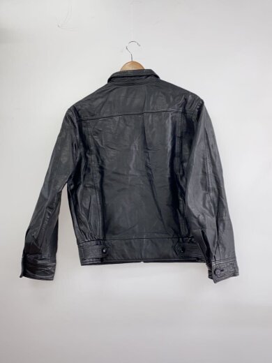 商品画像：レザージャケット・ブルゾン/L/牛革/BLK/無地 2