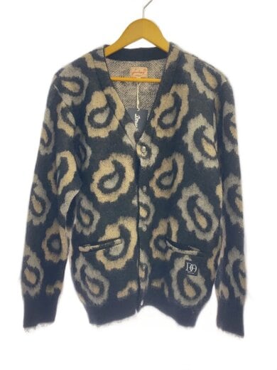 商品画像：DH PAISLEY MOHAIR/カーディガン(厚手)/M/モヘア/BLK/ペーズリー 1
