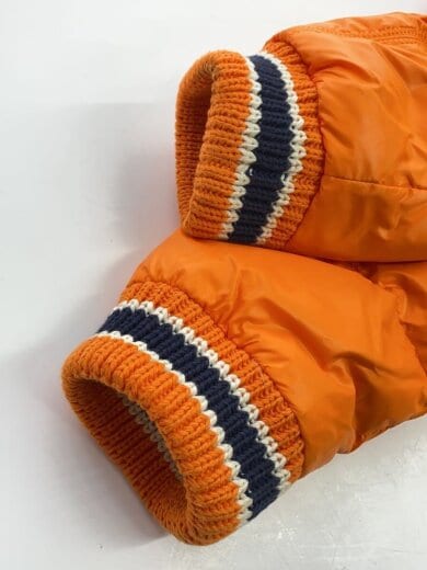 商品画像：フードロゴ刺繍/ダウンジャケット/L/ナイロン/ORN/無地/11-4611602-770 6