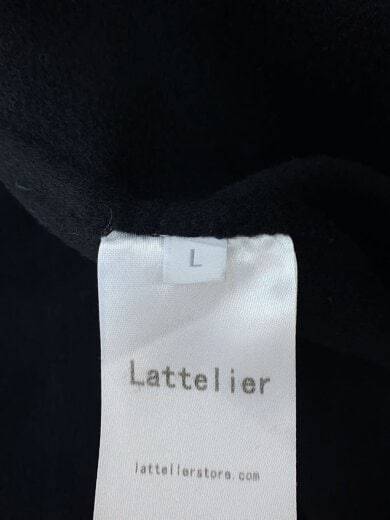 商品画像：latterier/カシミア混コート/XL/ウール/BLK/無地/A217C00040 4