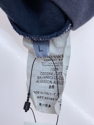 商品画像：長袖Tシャツ/L/コットン/IDG/無地 4