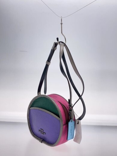 商品画像：サークルショルダーバッグ/レザー/マルチカラー/F55593 2