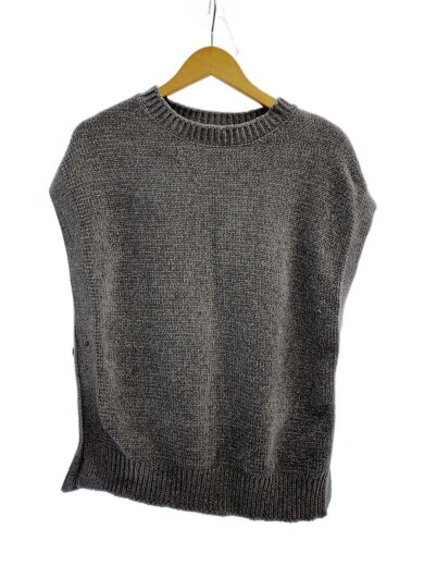 商品画像：ニットベスト(厚手)/--/ポリエステル/BEG/無地/23-080-440-0260-4-0// 1