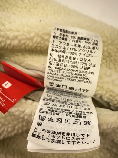 商品画像：フリースジャケット/L/ポリエステル/CRM/無地/BQ6546-070 4