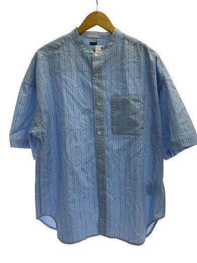 商品画像：半袖シャツ/S/コットン/BLU/ストライプ/SUGS417 1