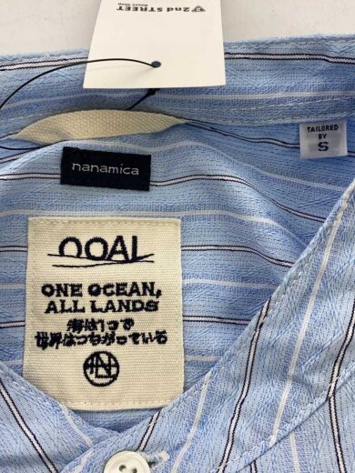 商品画像：半袖シャツ/S/コットン/BLU/ストライプ/SUGS417 3