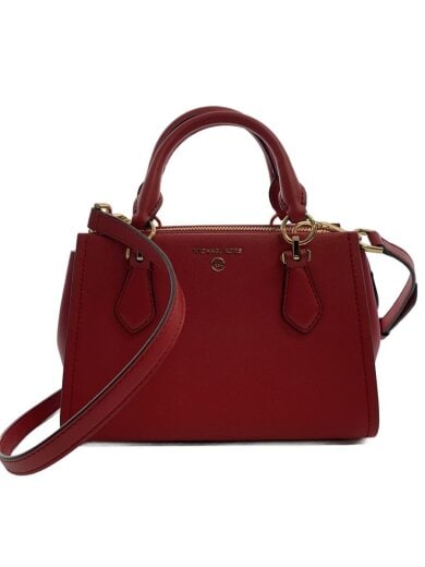 商品画像：ショルダーバッグ/レザー/RED/無地/32S2G6AC1L 1