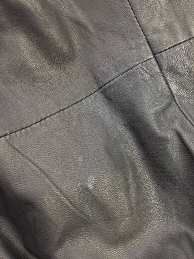 商品画像：ジップパーカー/M/羊革/BLK/無地/ジップ破損 8