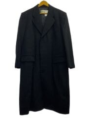 チェスターコート/M/カシミア/BLK