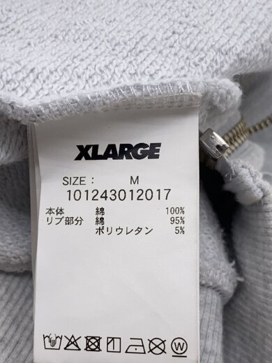商品画像：RHINESTONE OG ZIP HOODED SWEATSHIRT/M/コットン/GRY/無地/10124301 4
