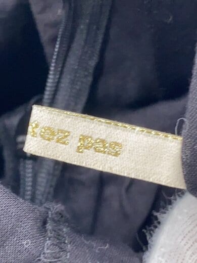 商品画像：コットンボイルヘムラスリーブレスワンピース/FREE/コットン/BLK/010591768 4