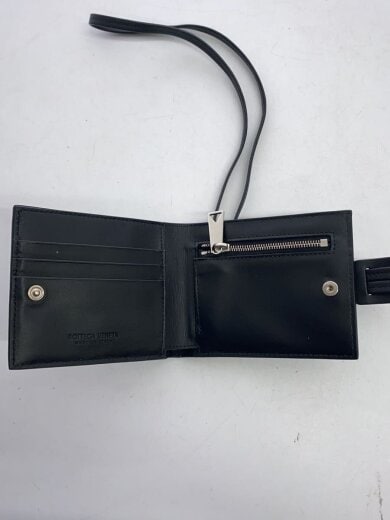 商品画像：2つ折り財布/レザー/BLK/メンズ 4