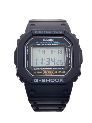 商品画像：クォーツ腕時計/デジタル/ラバー/BLK/BLK/DW-5600E// 1