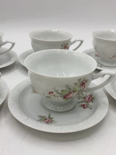 商品画像：カップ&ソーサー/6点セット/WHT 4