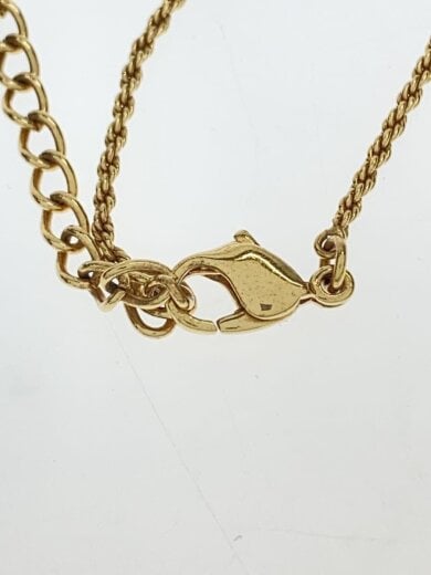 商品画像：ネックレス/--/カラーストーン/GLD/トップ有/レディース/ロープリボンモチーフ/ヴィンテージ 3