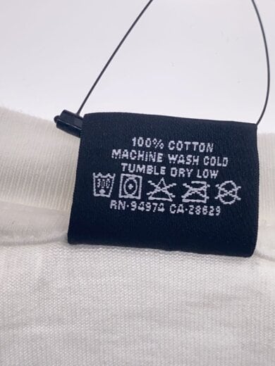 商品画像：長袖Tシャツ/M/コットン/WHT/プリント 4