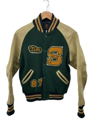 商品画像：スタジャン/S字ワッペン/36/ウール/GRN/LETTERMANタグ 1