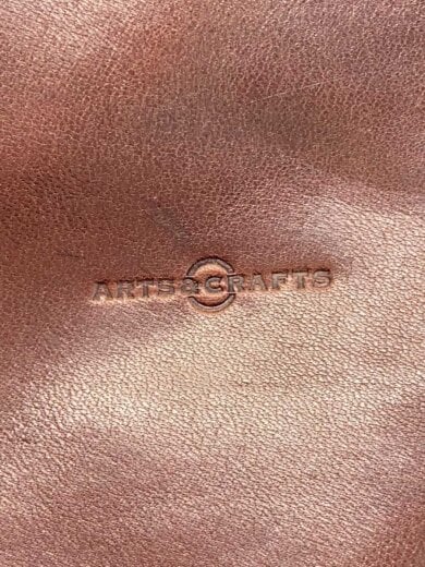 商品画像：巾着バッグ/レザー/BRW/無地 5