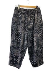 PAISLEY BALLOON PANTS/M/レーヨン/BLK/ペーズリー
