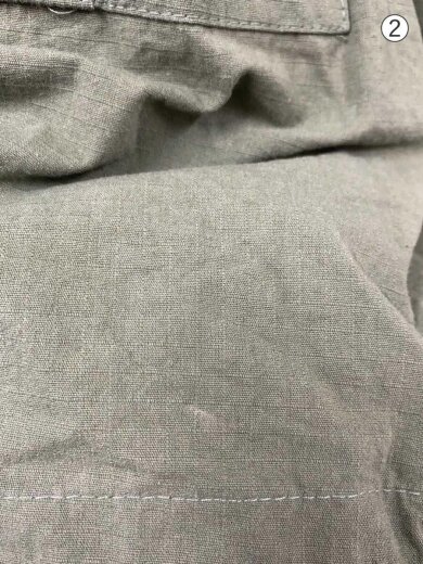 商品画像：ジャケット/L/ポリエステル/GRN/ルーズミリタリーシャツジャケット a-0644 7