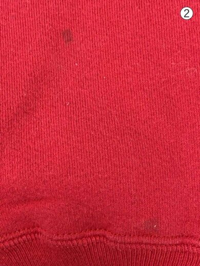 商品画像：スウェット/S/コットン/RED/95COTTON/クリスマスツリー刺繍/裏起毛 8